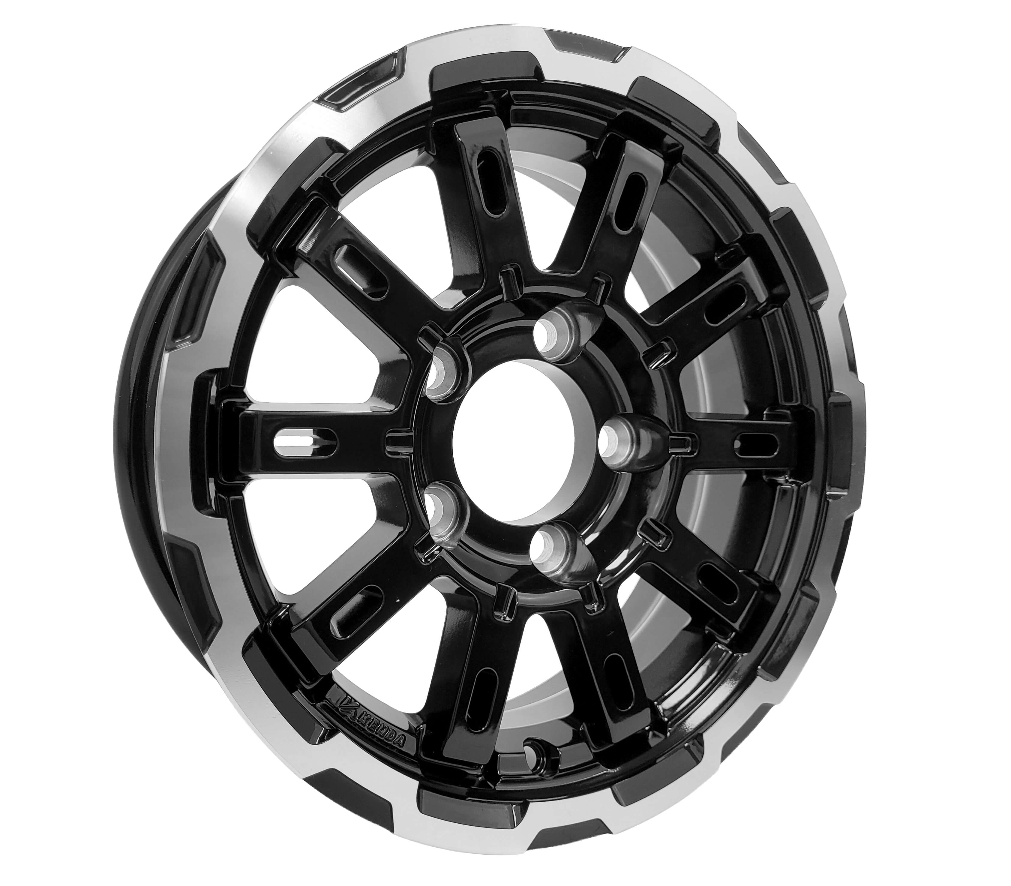 AM09 Aluminum Black Machined & Satin Black